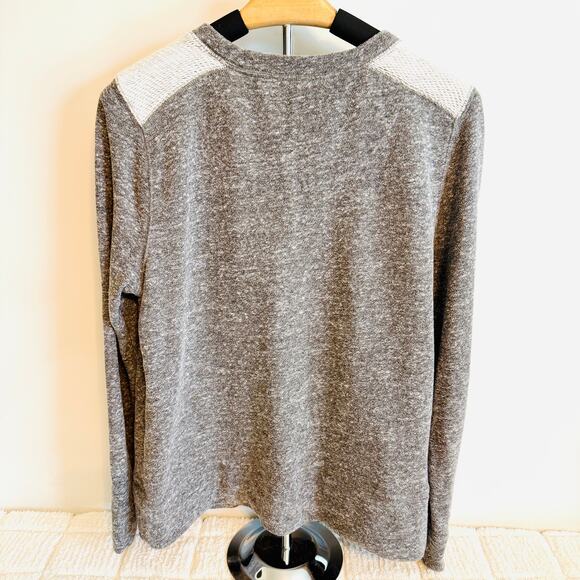 Lou & Gray Woman’s Gray Long Sleeve Crew Neck Sweater Sz Large Career Casual - Picture 2 of 15